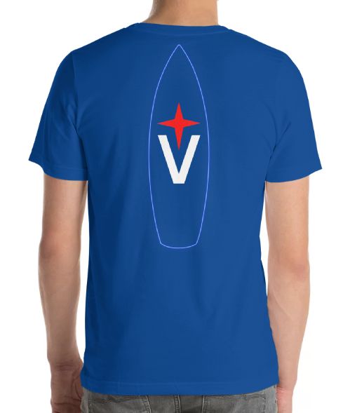 T-shirt: Albin Vega Outline (royalblue back)